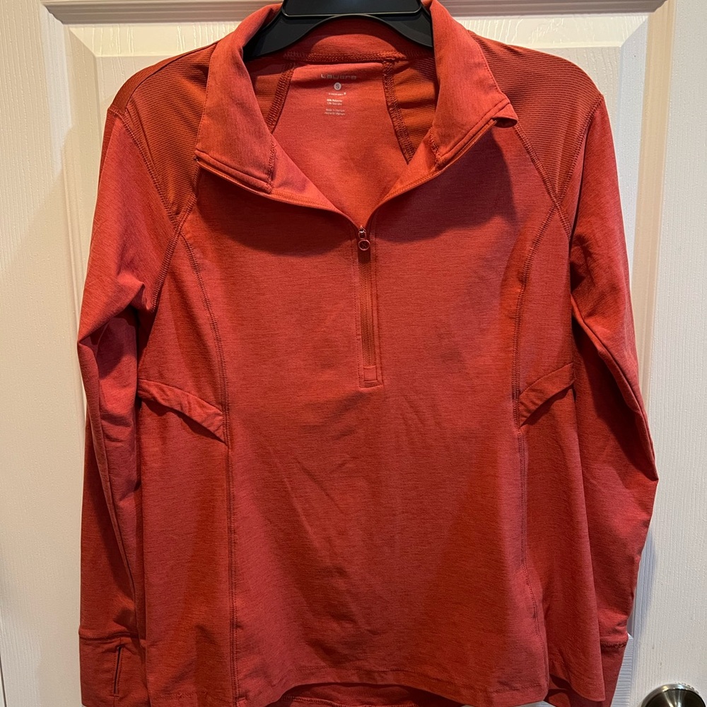 Layer 8 Red Qwick-Dry Pullover